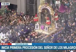 EN VIVO | Señor de los Milagros: Inició la primera procesión del 2023