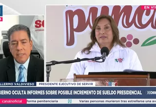 Servir: Aumento presidencial es confidencial hasta aprobación