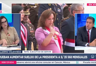 SERVIR: no tuvo competencia en aumento de sueldo presidencial