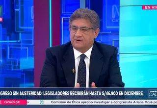 Sheput: Mesa Directiva puede eliminar beneficios congresales