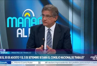 Sheput sobre aumento de la RMV a S/1.300: "Es una decisión tomada, estamos trabajando en el Consejo Nacional del Trabajo"