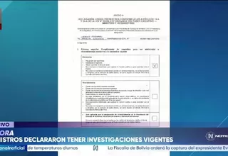 Gabinete de Keiko Fujimori: Ministros reportan procesos e investigaciones en sus declaraciones
