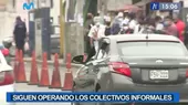 Continúan operando los colectivos informales en Lima - Noticias de colectivos
