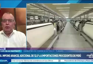 Silva Martinot: Arancel estadounidense afectará cerca del 40 % de las exportaciones peruanas