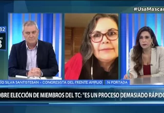 Silva Santisteban sobre elección de magistrados del TC: "Ha sido un proceso demasiado rápido"