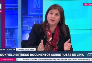 Silvana Carrión sobre caso Rutas de Lima: fallo de EE.UU. es beneficioso para el país y sus entidades