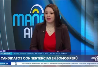 Silvia Guevara plantea restricciones para candidatos condenados por delitos graves