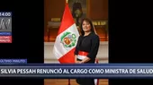 Silvia Pessah renunció al cargo como ministra de Salud - Noticias de Silvia Arispe