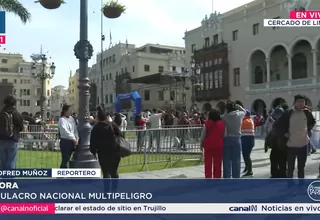 Simulacro Nacional Multipeligro se realiza hoy