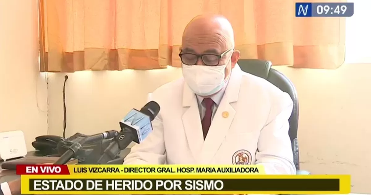 Sismo en Lima: Herido presenta múltiples fracturas y su estado es delicado