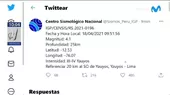 Lima: Sismo de magnitud 4.1 se registró esta mañana en Yauyos - Noticias de temblor