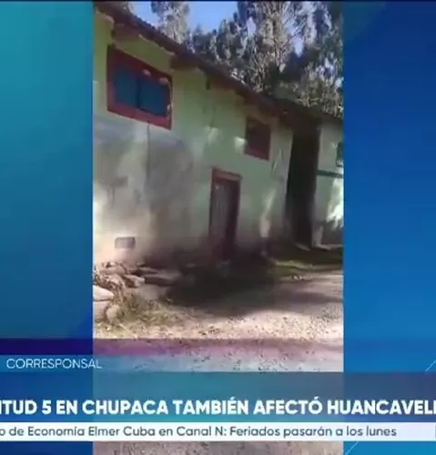 Sismo de magnitud 5.0 en Chupaca dejó 53 viviendas inhabitables en Huancavelica
