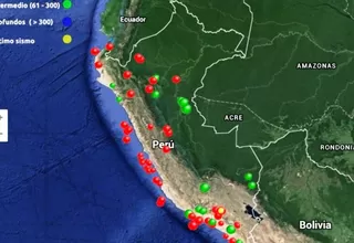 Sismos de hasta 4 grados en cinco regiones, reporta el IGP