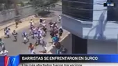 Surco: barristas armados se enfrentaron en plena vía pública - Noticias de barristas