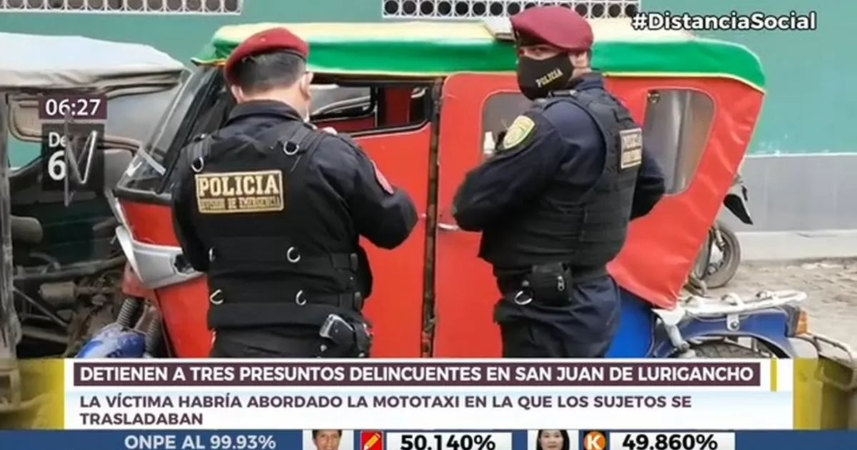 SJL: Detienen a tres ladrones que asaltaron a joven | Canal N