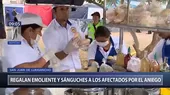 SJL: emolienteros solidarios brindan desayuno gratuito a afectados por aniego - Noticias de emolienteros