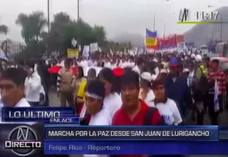 SJL: Marcha por la Paz llegó al Congreso