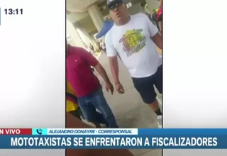 SJL: Mototaxistas agredieron a personal de fiscalización de la municipalidad