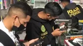 SJL: en operativo incautaron celulares de dudosa procedencia - Noticias de juan-villena
