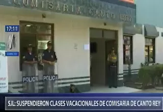 SJL: suspenden clases de vacaciones útiles de la comisaría de Canto Rey