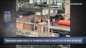 SJL: Trabajadores graban videos de Tik Tok mientras vecinos se ven afectados por obras inconclusas - Noticias de sjl