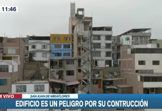 SJM: Edificio de nueve pisos fue construído sobre pequeño terreno