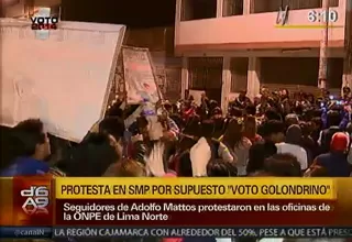 SMP: protesta por supuesto ‘voto golondrino’ 
