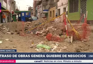 SMP: Retraso de obras genera quiebra de negocios