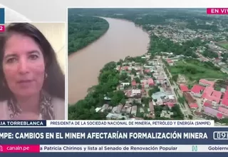 SNMPE advierte que cambios en el Minem ponen en riesgo formalización minera