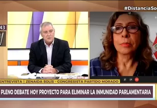 Zenaida Solís: "Hay que cuidar que las vacunas lleguen en buenos términos"