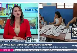 Solo el 14% sabe que elecciones serán el 12 de abril de 2026