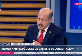 Somos Perú condiciona voto de confianza al gabinete Arana