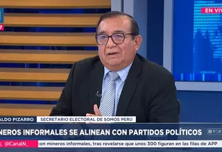 Somos Perú niega influencia de mineros informales en su partido