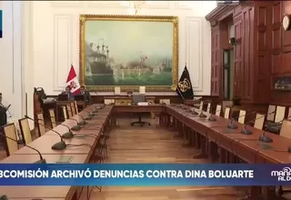 Subcomisión archiva denuncias de Boluarte sin debate ni presencia física
