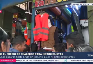 Sube el precio de chalecos para motos a un día de ley obligatoria