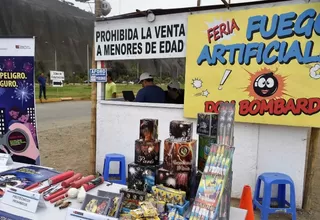 Sucamec no autoriza desarrollo de ferias pirotécnicas para venta directa al público