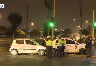 Sujeto intentó fugarse tras chocar en Los Olivos