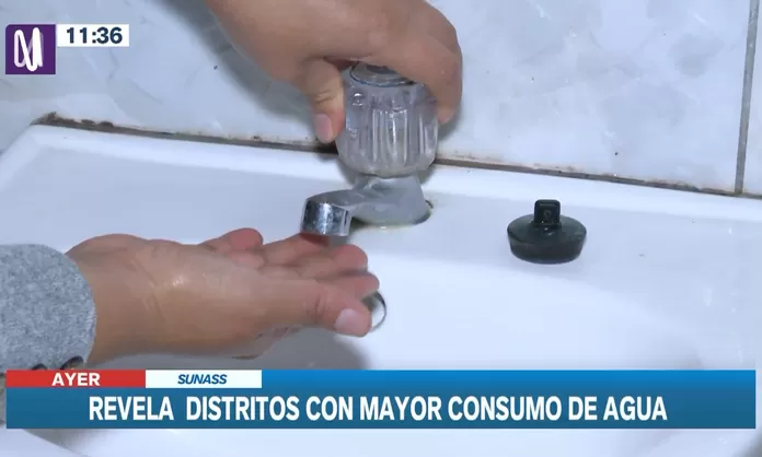 Sunass: Estos son los distritos de Lima con mayor consumo de agua | Canal N
