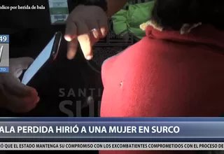 Surco: bala perdida impactó en una mujer cuando iba a su centro de trabajo