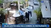 Cámara de seguridad capta robo a clientes de restaurante a plena luz del día, en Surco - Noticias de surco