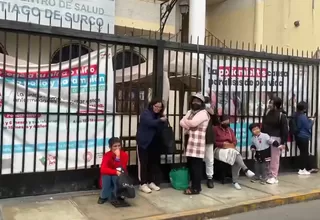 Surco: Ciudadanos se amanecen para recibir atención en centro de salud