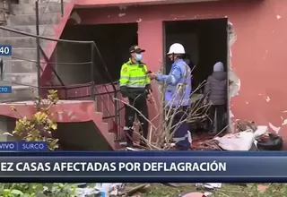 Surco: Deflagración dejó cuatro heridos y diez viviendas afectadas 
