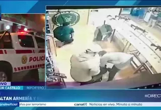 Delincuentes armados asaltan armería en centro comercial de Surco y roban 37 armas