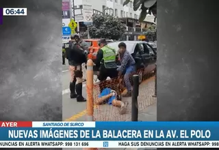 Surco: Imágenes de balacera y persecución en avenida El Polo