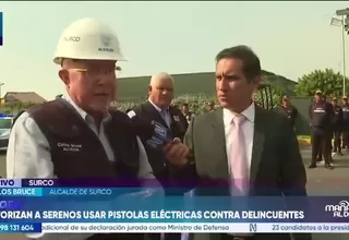 Surco implementa pistolas paralizadoras y bodycams para reforzar seguridad ciudadana