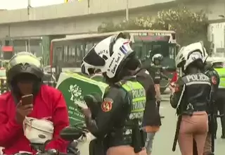 Surco: Policía realiza operativo de control de motos lineales