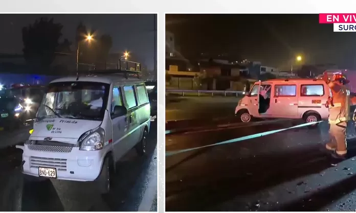 Surco: Triple choque deja tres heridos en la Panamericana Sur | Canal N