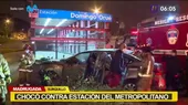 Chofer chocó contra estación Domingo Orué del Metropolitano  - Noticias de metropolitano