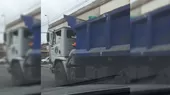 Surquillo: hombre arriesga su vida viajando sentado sobre tanque de camión - Noticias de comisaria-surquillo