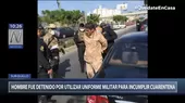 Surquillo: Hombre se hizo pasar por militar y fue detenido por la Policía - Noticias de surquillo